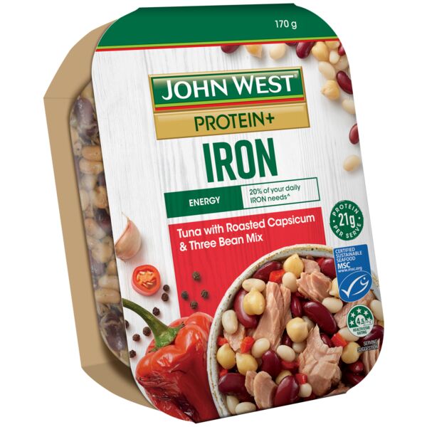 Tuna Bowl With Roasted Capsicum & Three Bean Mix 170g | John West