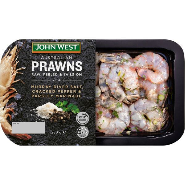 John West Wild Australian Prawns in a Murray River Salt, Cracked Pepper & Parsley Marinade 230g-Small_std John West Wild Australian Prawns in a Murray River Salt, Cracked Pepper & Parsley Marinade 230g