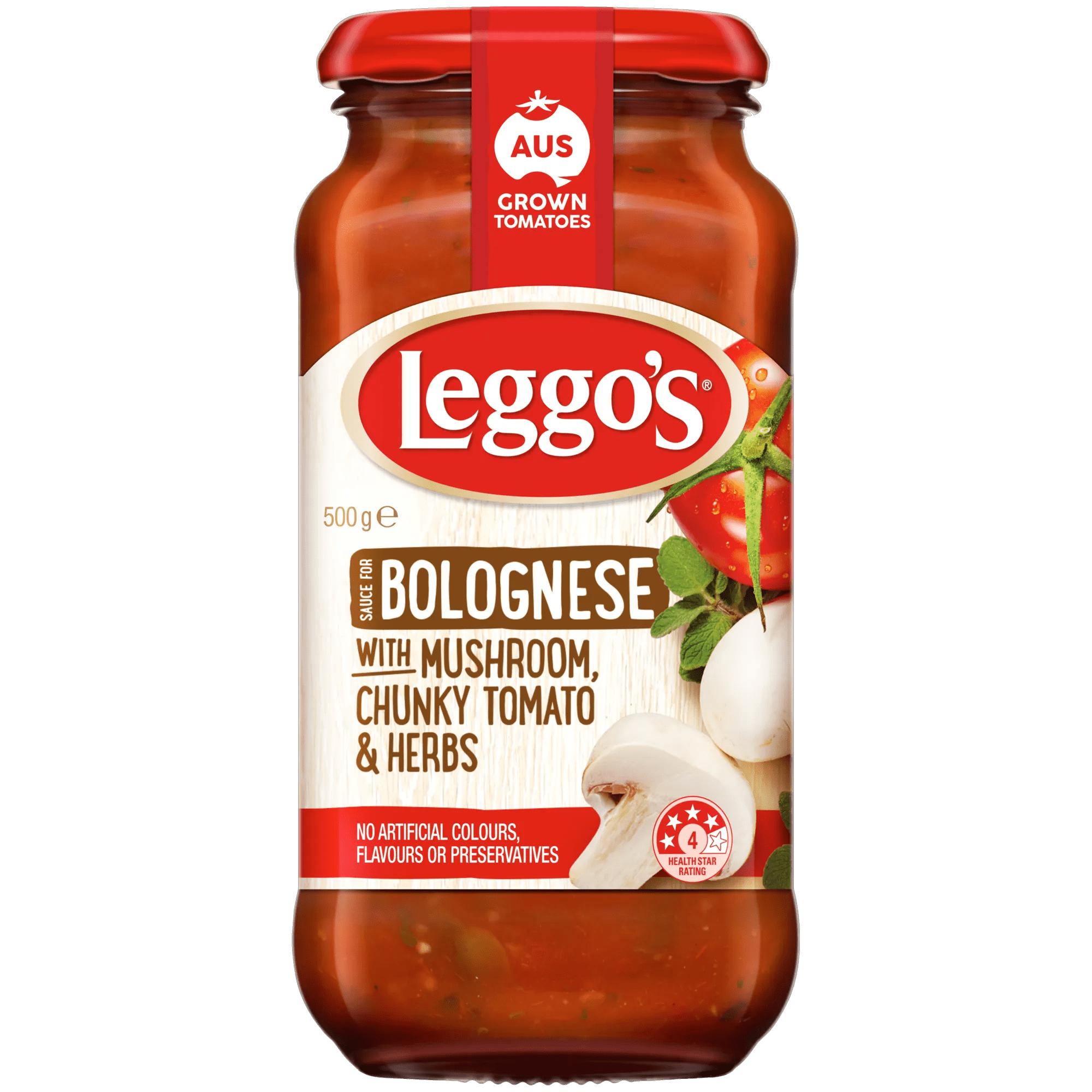 Leggos Pasta Sauce Bolognese Mushroom 500 grams jarred