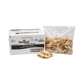Simplot Select Recipe® Fries Papas a la francesa corte tipo filete con sal marina, con cáscara, Estilo