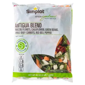 Simplot Simple Goodness™ Combinación de verduras Antigua, Frente del paquete