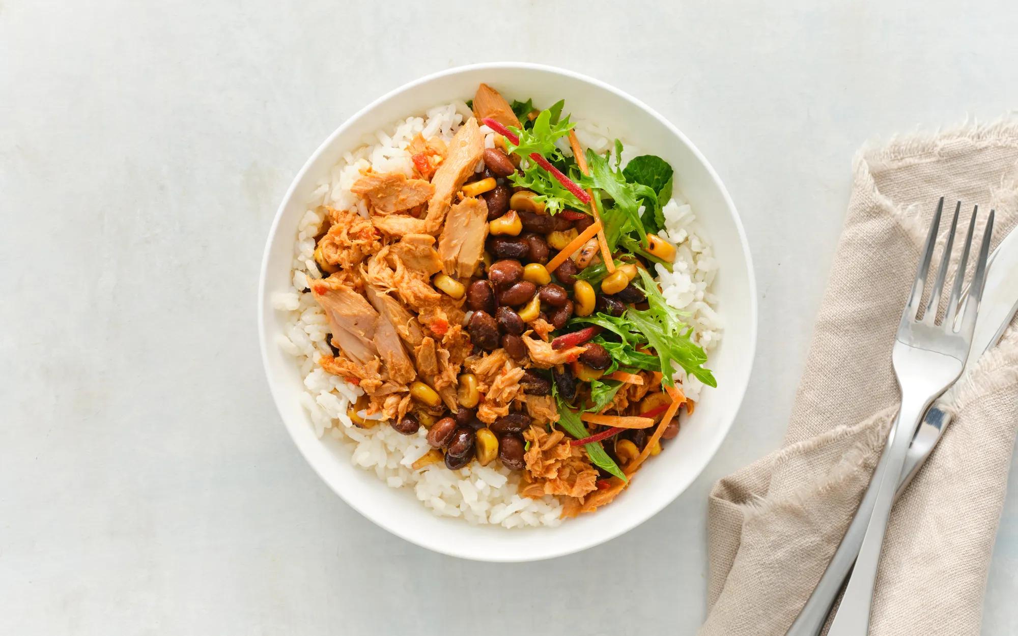 Sweet Chilli Tuna Coconut Rice Bowl