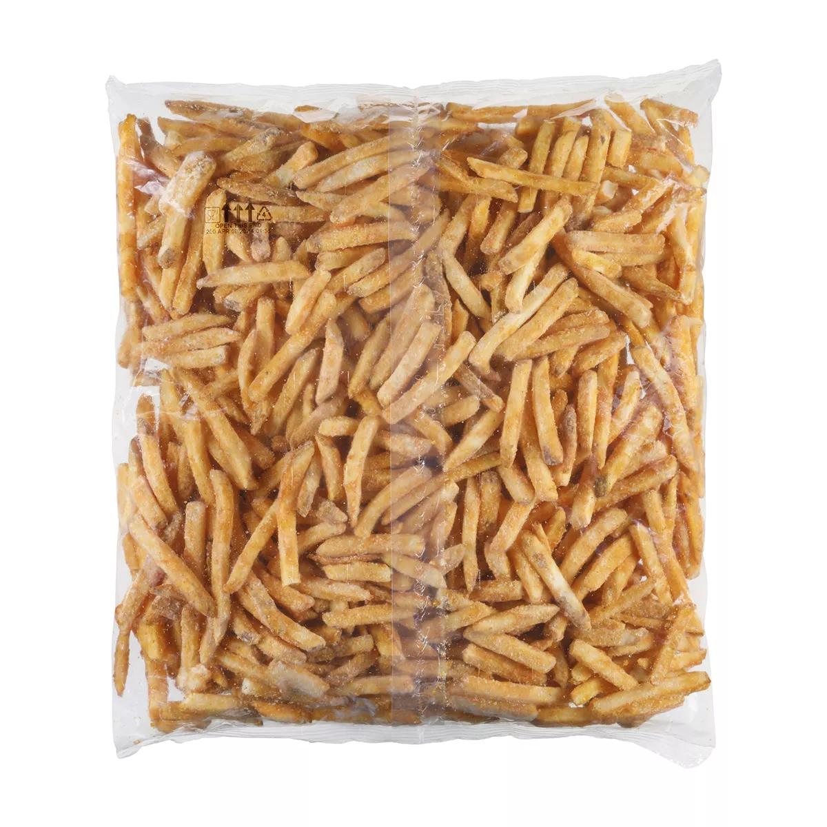 Clear Coated Straight Cut Fries, Skin On