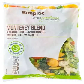 Simplot Simple Goodness™ Monterey Vegetable Blend, Front Innerpack