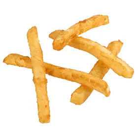 Simplot Thunder Crunch Fries Battered Straight Cut Fries, Prepared
