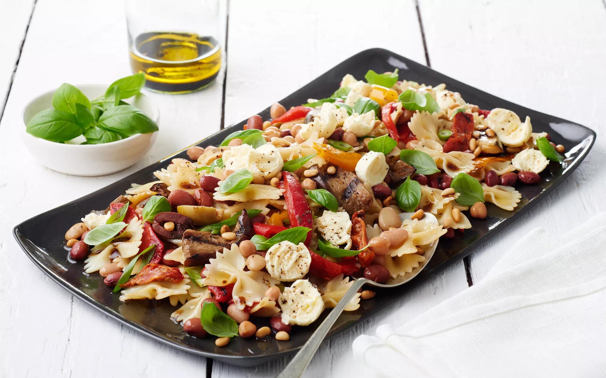 Mediterranean Bean & Pasta Salad
