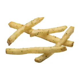 Simplot SeasonedCRISP® Fries Sour Cream and Chive Straight Cut Fries, Skin On, Prepared