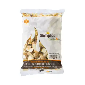 Simplot RoastWorks® Roasted Herb and Garlic Russet Potatoes, Front Innerpack