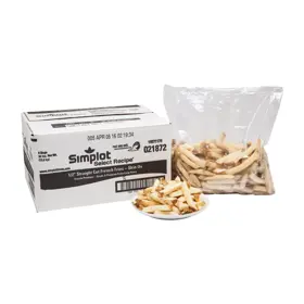 Simplot Select Recipe® Fries Sea Salt Straight Cut Fries, Skin On, Styled