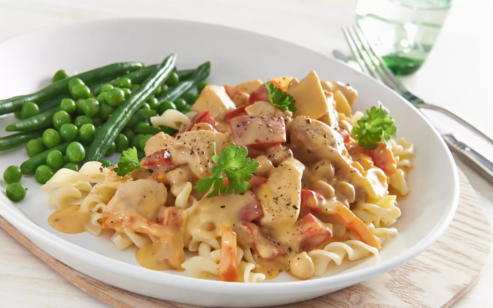 Creamy Honey Mustard Chicken With Chick Peas