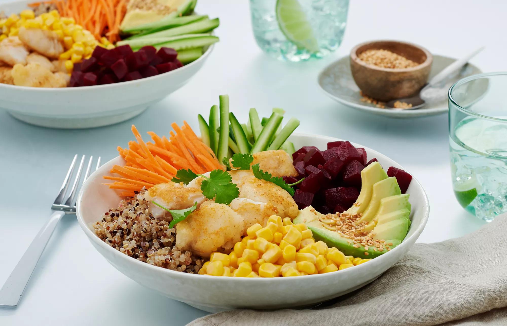 Beetroot & Corn Poke Bowl