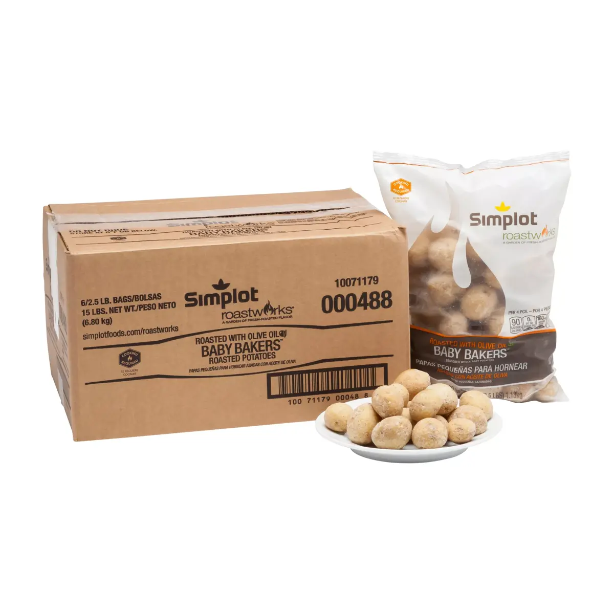 Simplot RoastWorks® Baby Bakers™ Roasted Potatoes, Styled