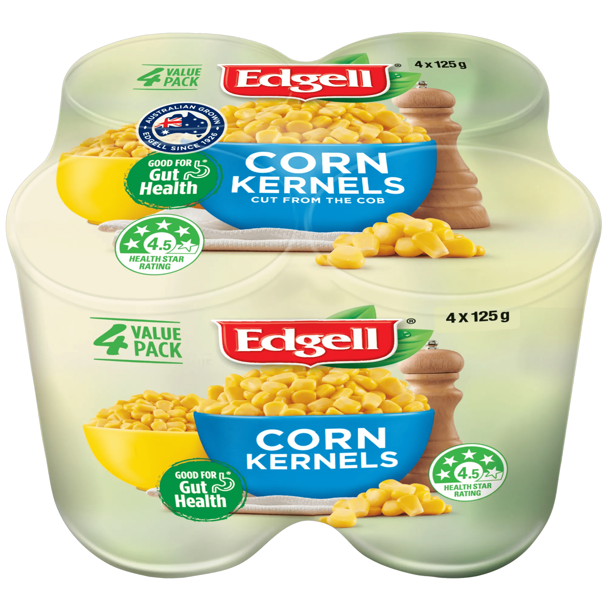 Edgell Multi Pack Corn Kernels 4X125g, Can