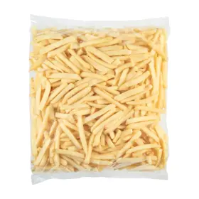 Simplot Conquest® Fries Papas triangulares con cobertura transparente, Frente del paquete