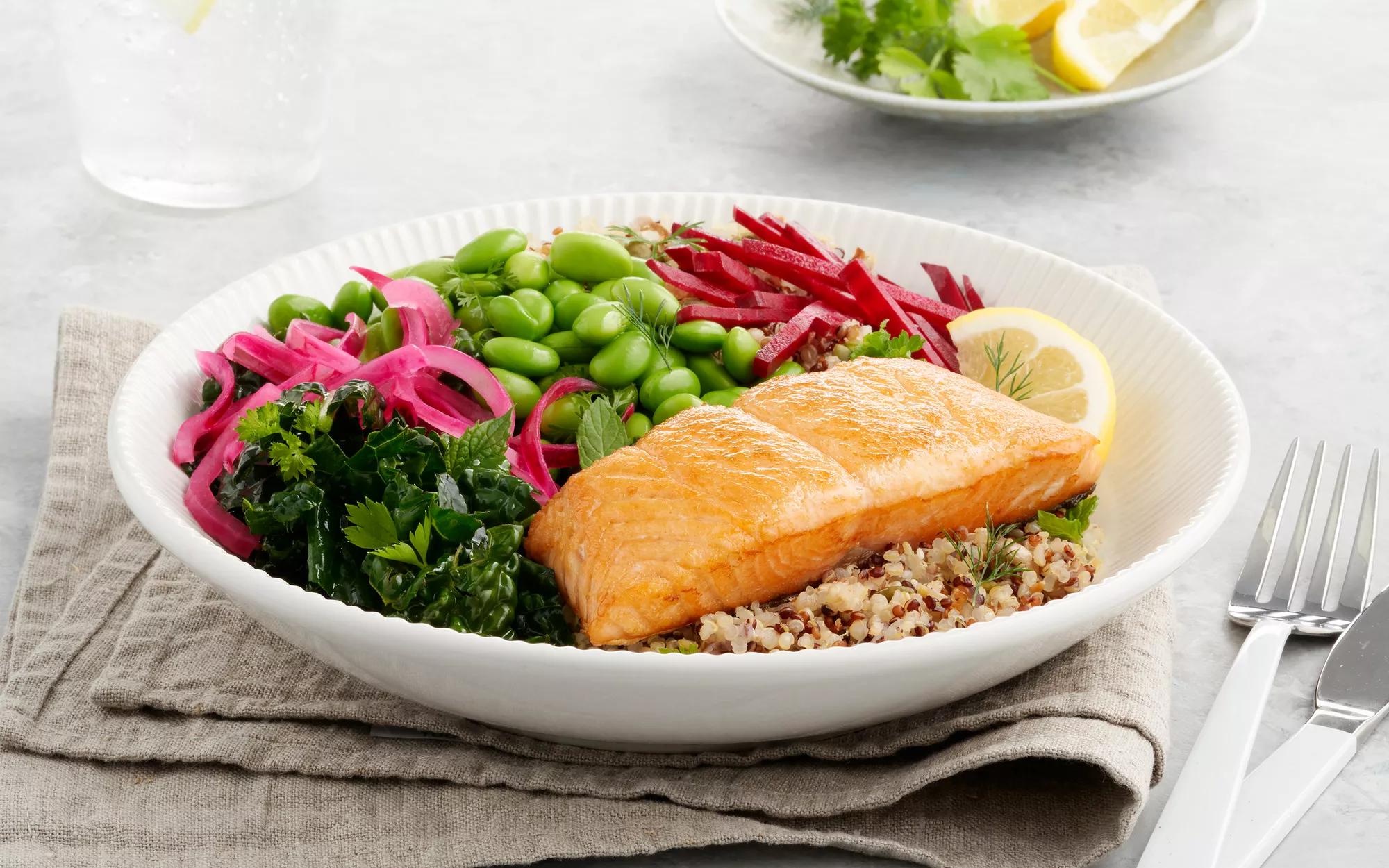 Quinoa and Salmon Super Salad