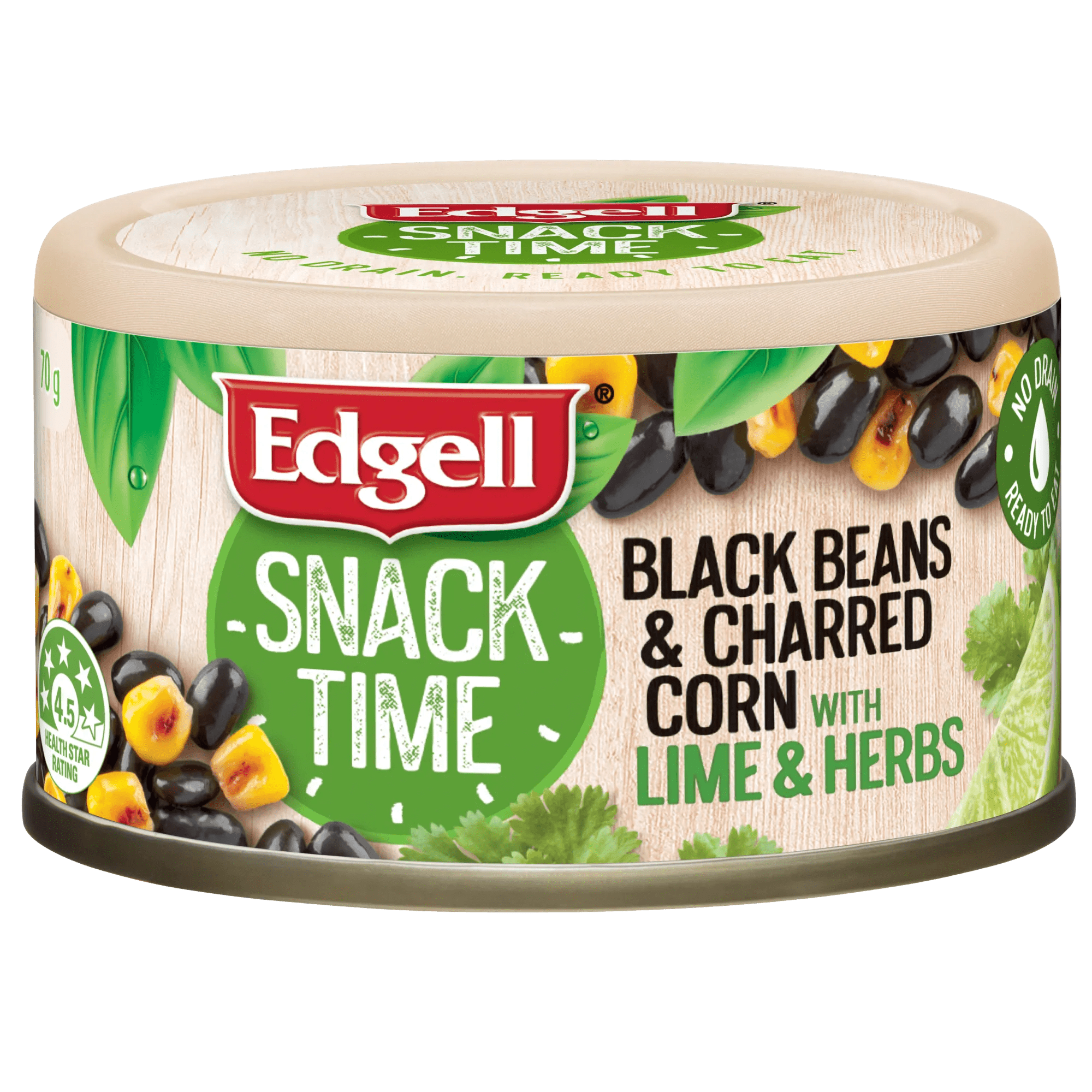 Edgell Black Bean Corn Lime and Herb 70g, Can
