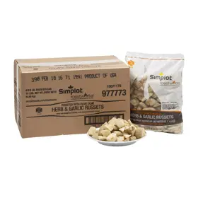 Simplot RoastWorks® Roasted Herb and Garlic Russet Potatoes, Styled