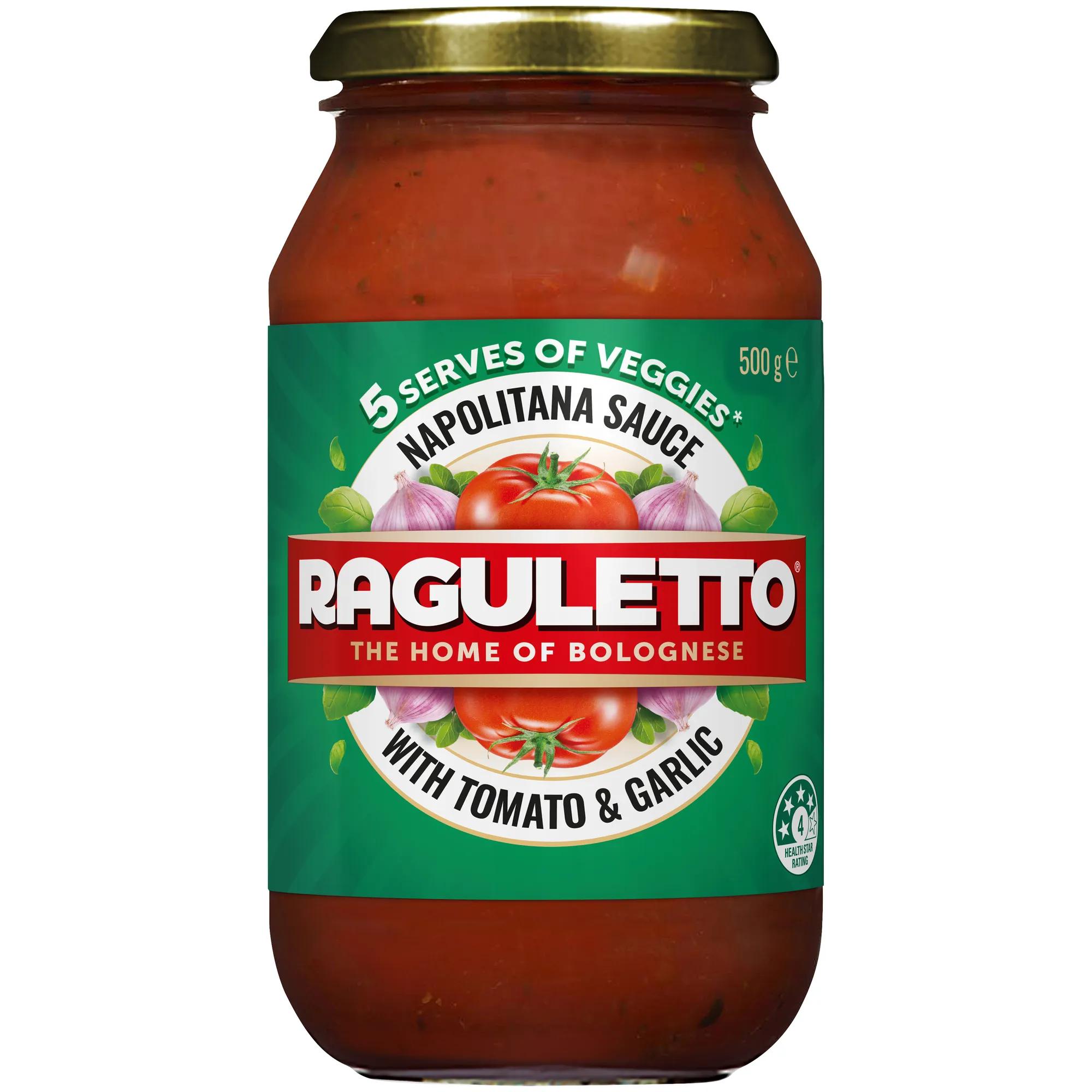 Raguletto Napolitana Pasta Sauce 500 grams jarred