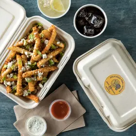 Simplot Conquest® Delivery+® Clear Coated Crinkle Cut Fries, Styled