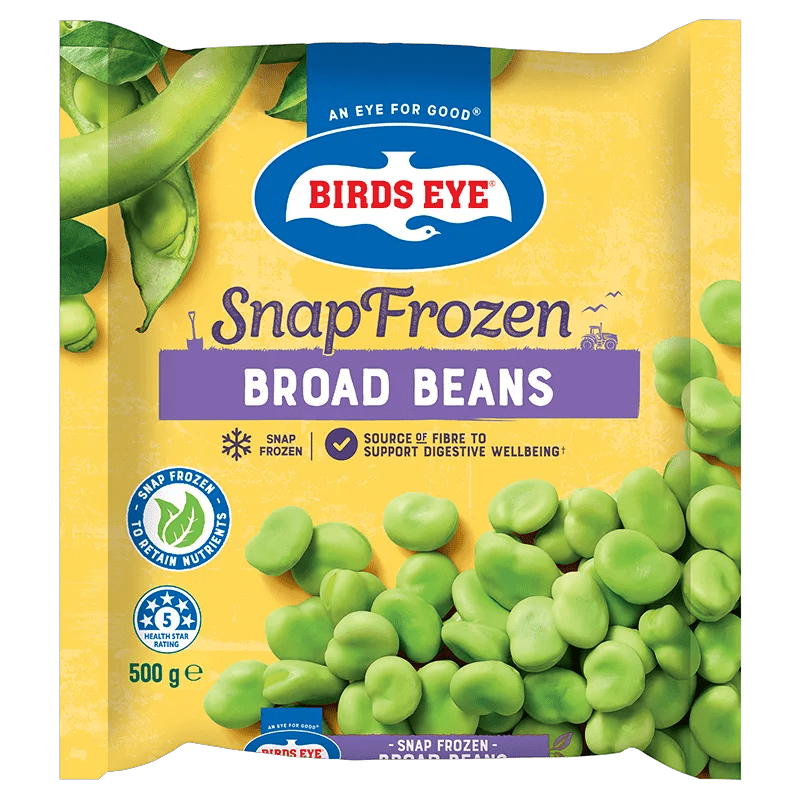 Birds Eye Frozen Broad Beans 500 Grams Bagged
