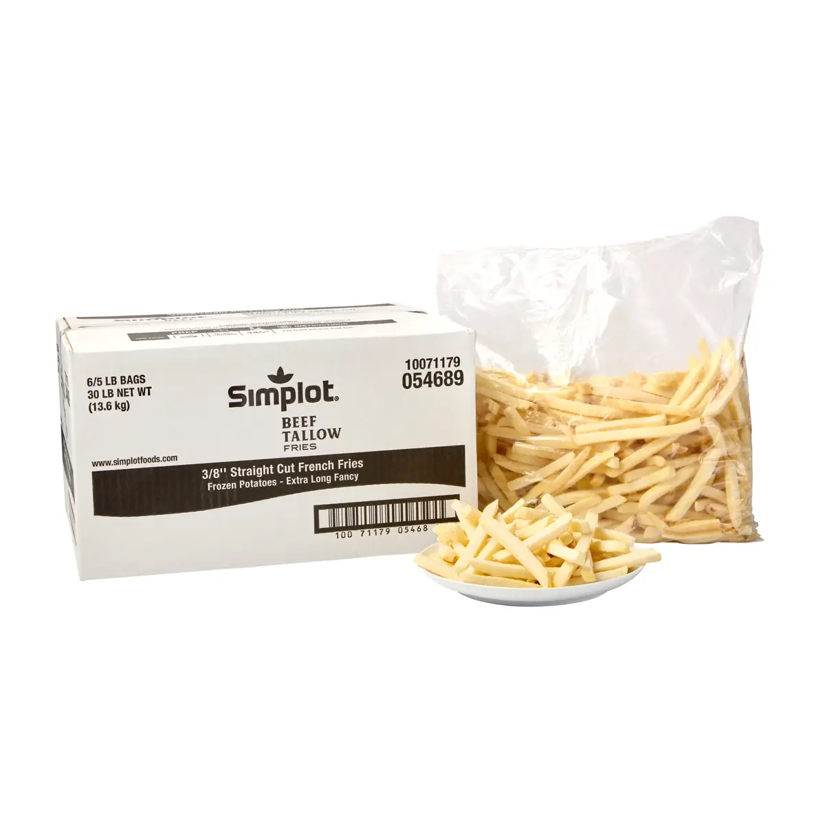 Simplot® Beef Tallow Fries & Formed Straight Cut Fries, Styled