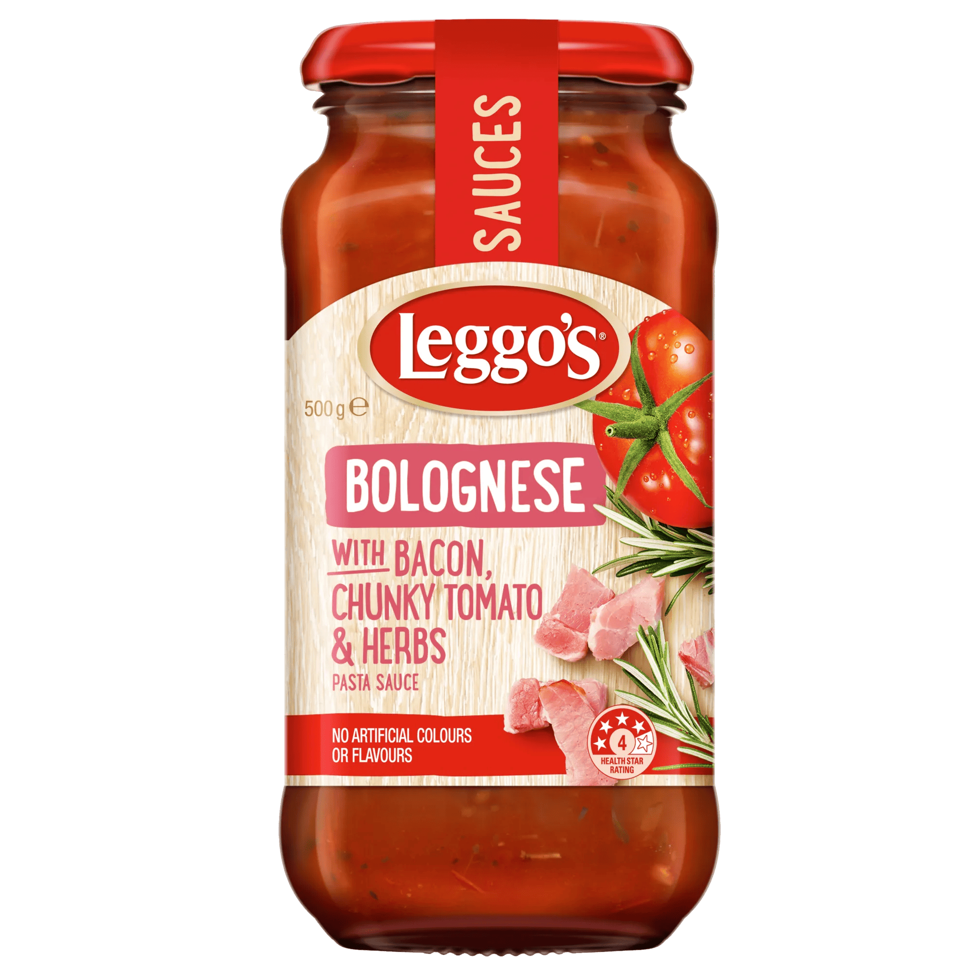 Leggo's Bolognese with Bacon Pasta Sauce 500 grams jarred