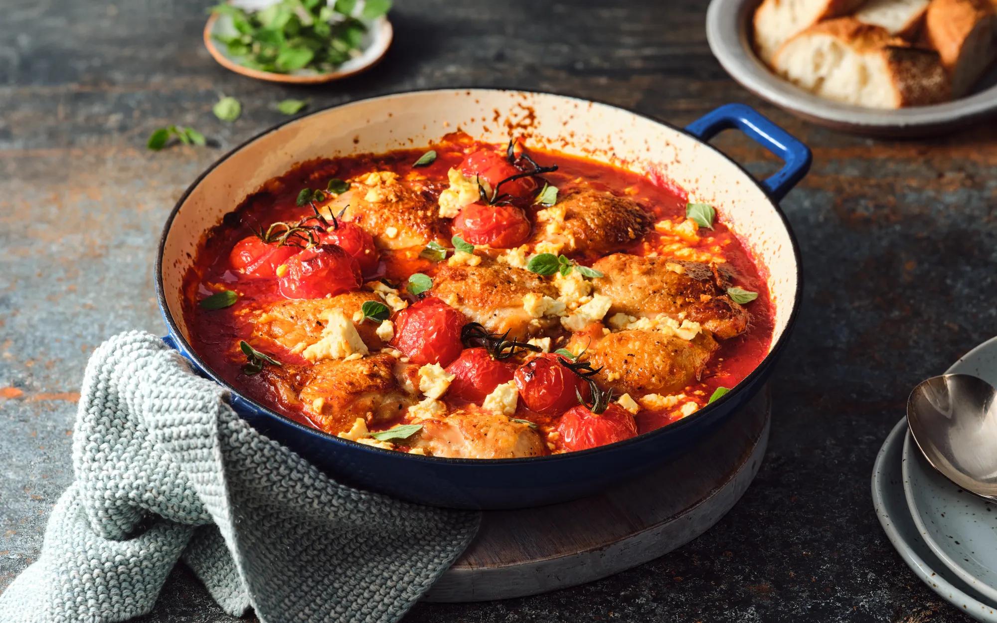 Baked Tomato Harissa Chicken