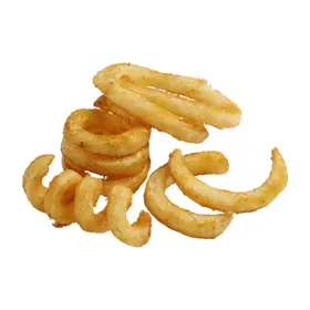Simplot SeasonedCRISP® Delivery+® Bucles con sabrosa cobertura, con cáscara, Listo