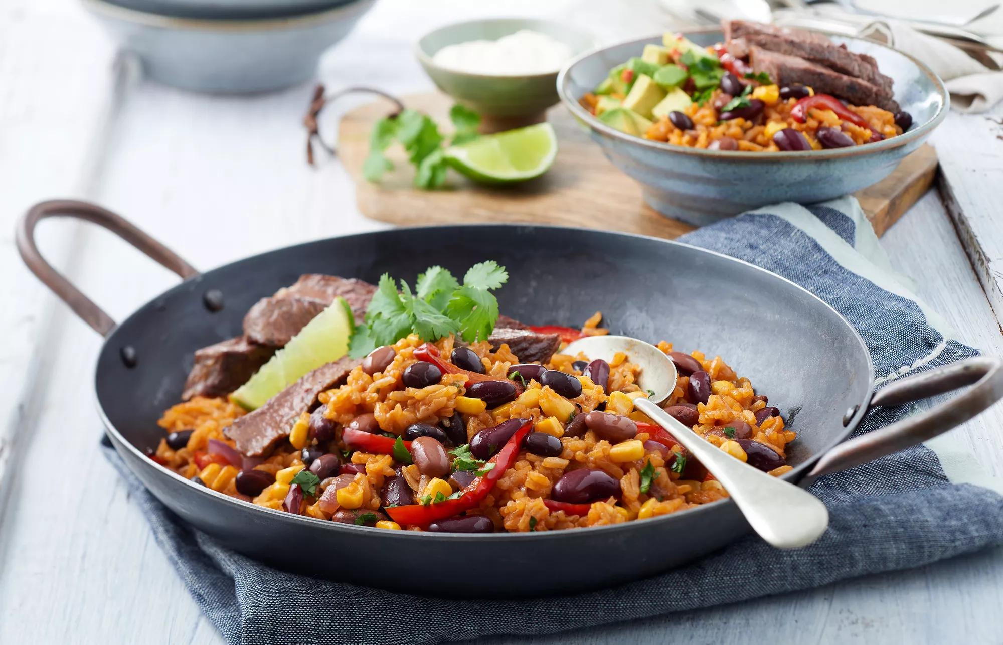 Charred Beef & Mexican Rice