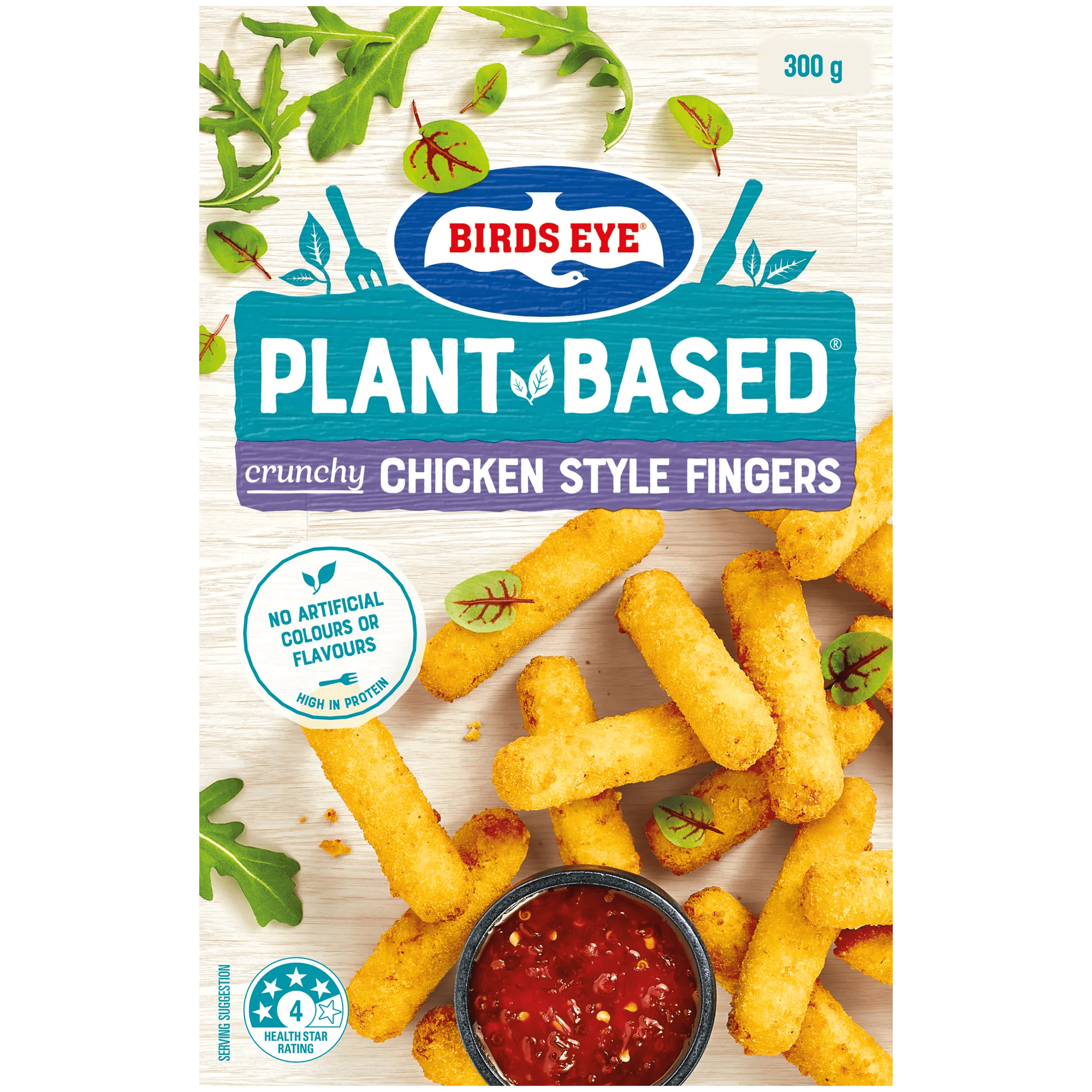 Birds Eye Plant Based Chicken Style Fingers 300 Grams Boxed
