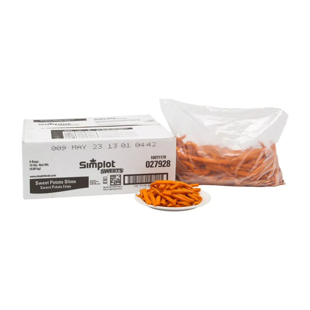 Simplot Sweets® Fries Sweet Potato Slims Fries, Styled