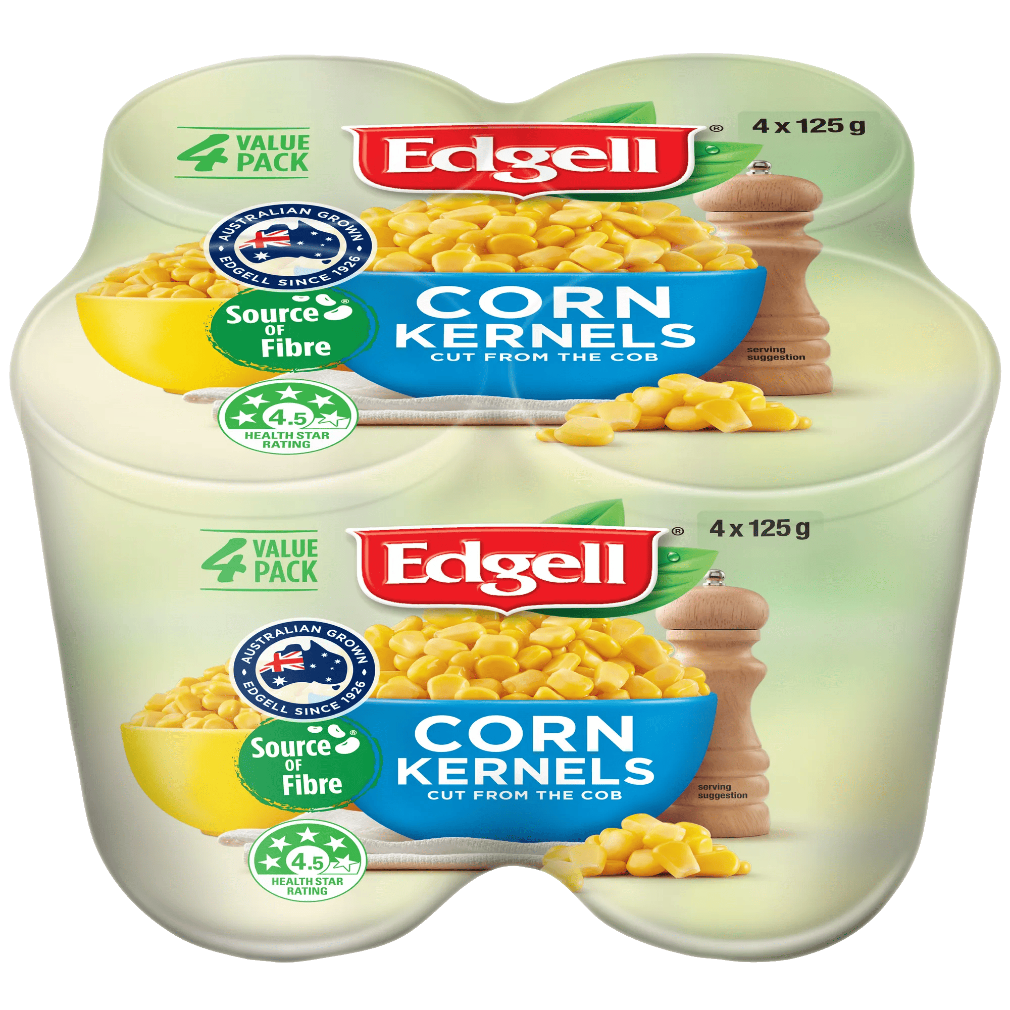 Edgell Multi Pack Corn Kernels 4X125g, Can