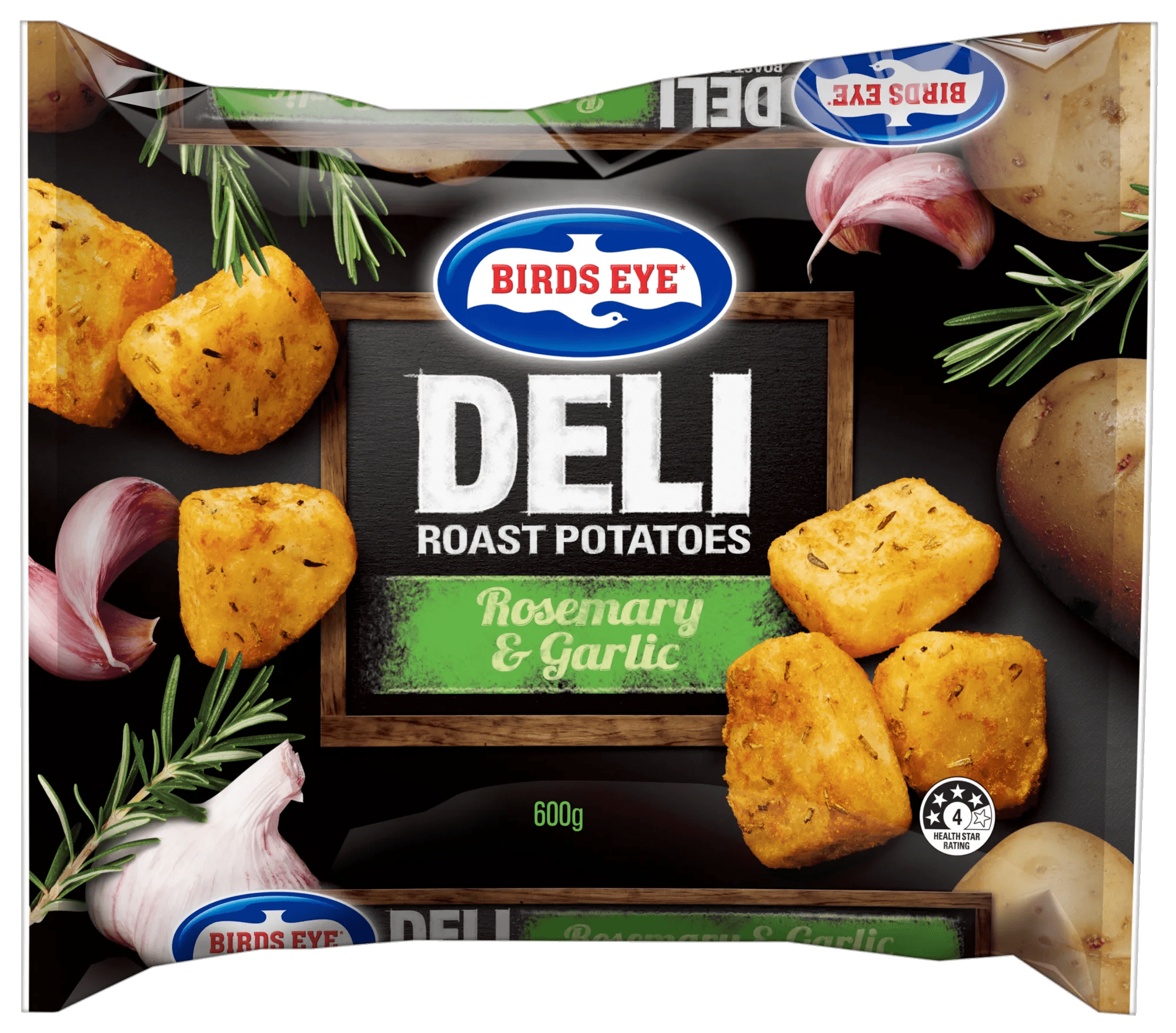 Birds Eye Deli Roast Potatoes Rosemary and Garlic 600g Bagged