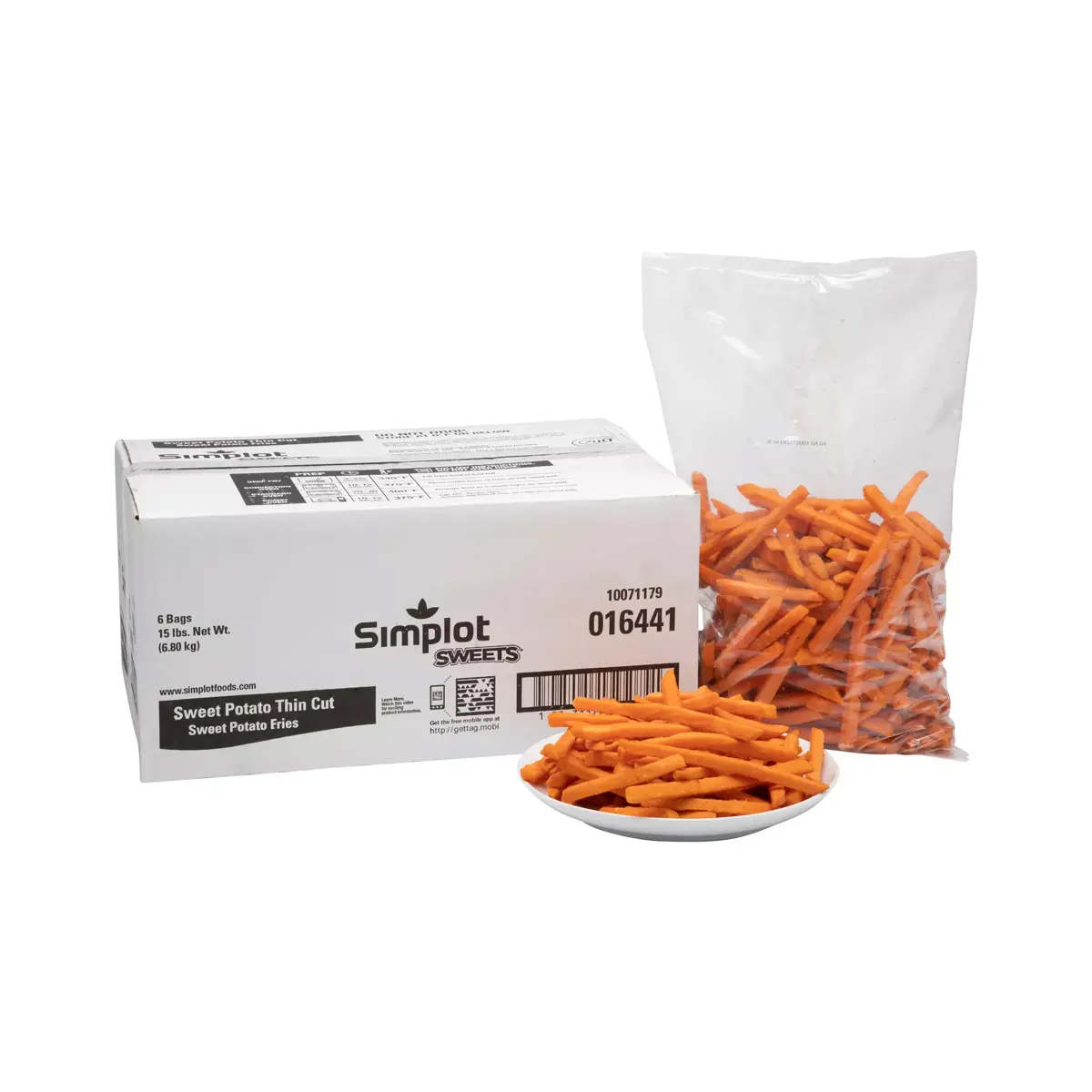 Simplot Sweets® Fries Papas a la francesa de camote corte delgado, Estilo