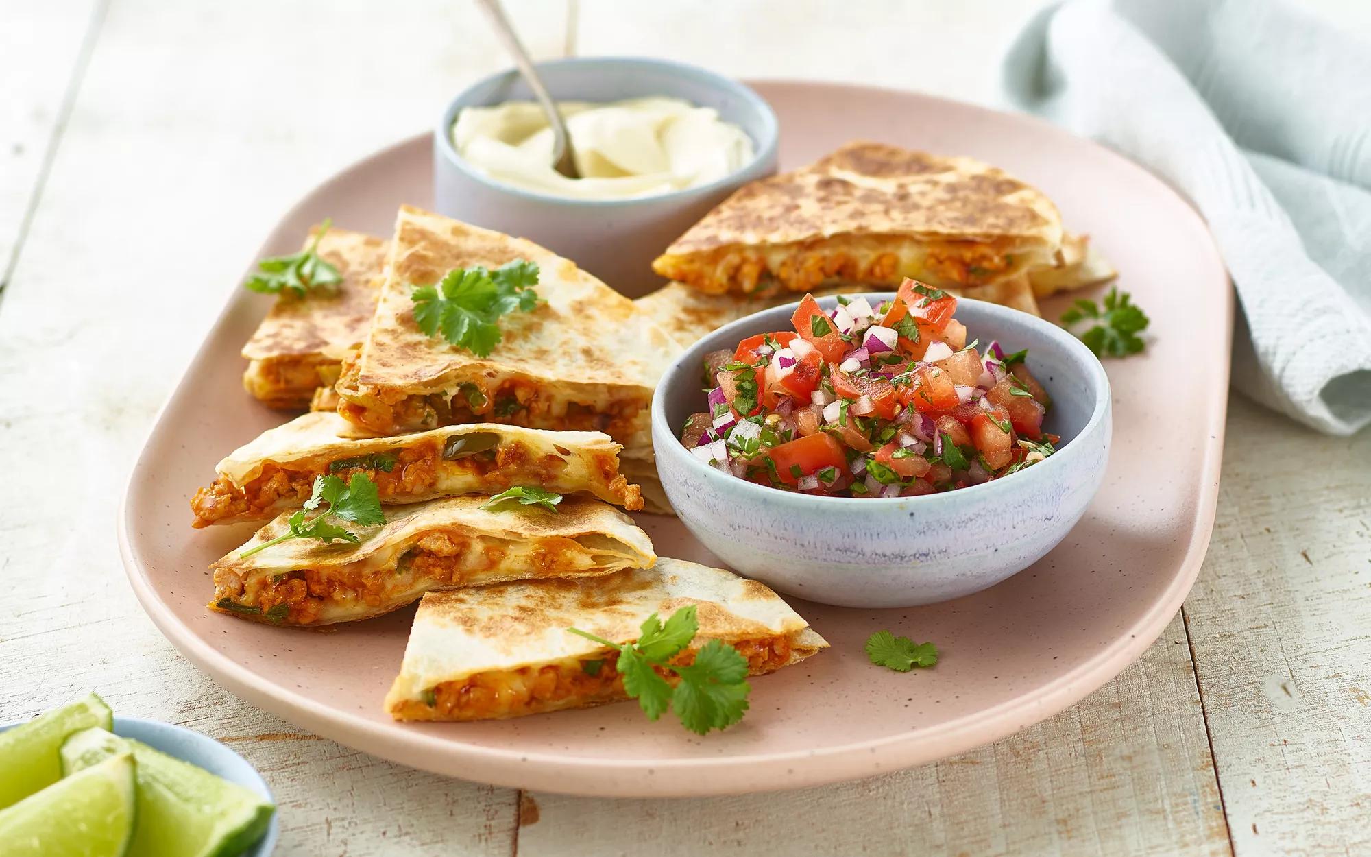 Californian Chipotle Chicken Quesadillas