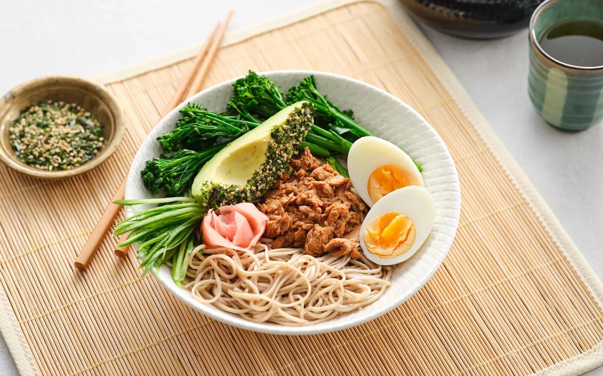 Teriyaki Salmon Soba Bowl