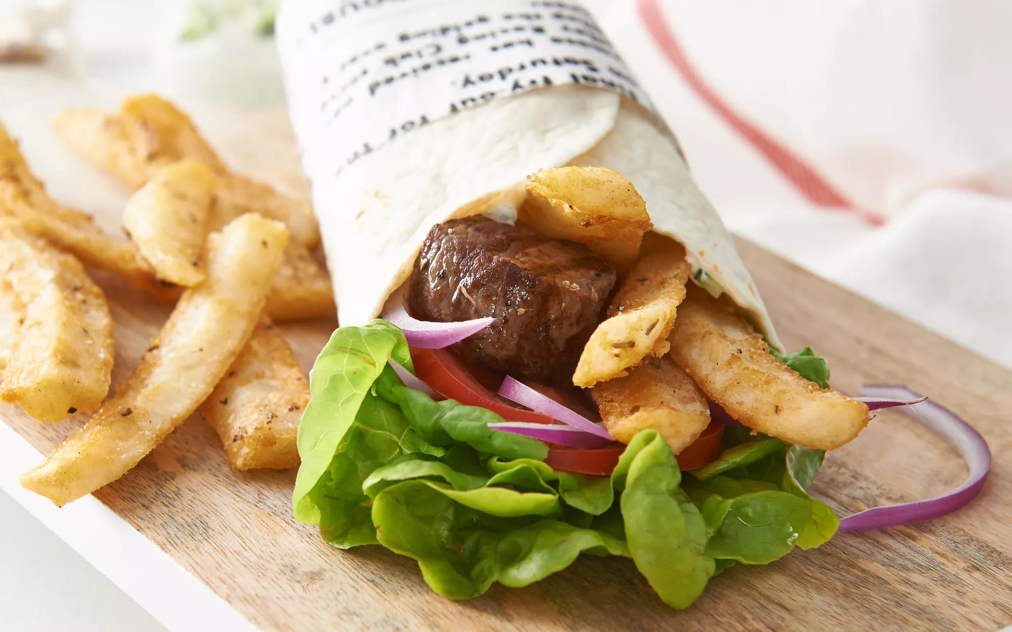 Deli Chip & Lamb Souvlaki Wraps