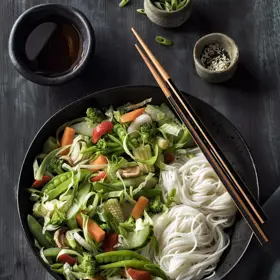Simplot Simple Goodness™ Stir-Fry Supreme Vegetable Blend, Styled