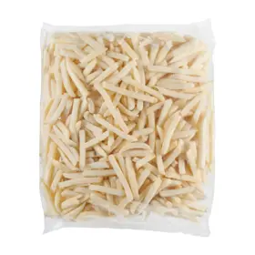 Simplot Conquest Fries Clear Coated Straight Cut Fries, Front Innerpack