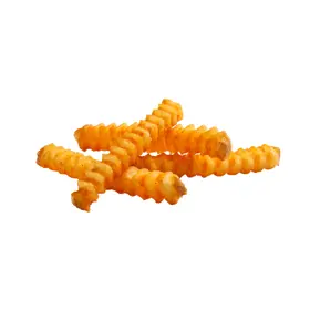 Simplot SeasonedCRISP Delivery+® 짭조름한 반죽을 입힌 딥 V 크링클컷 감자튀김 (skin on), Prepared
