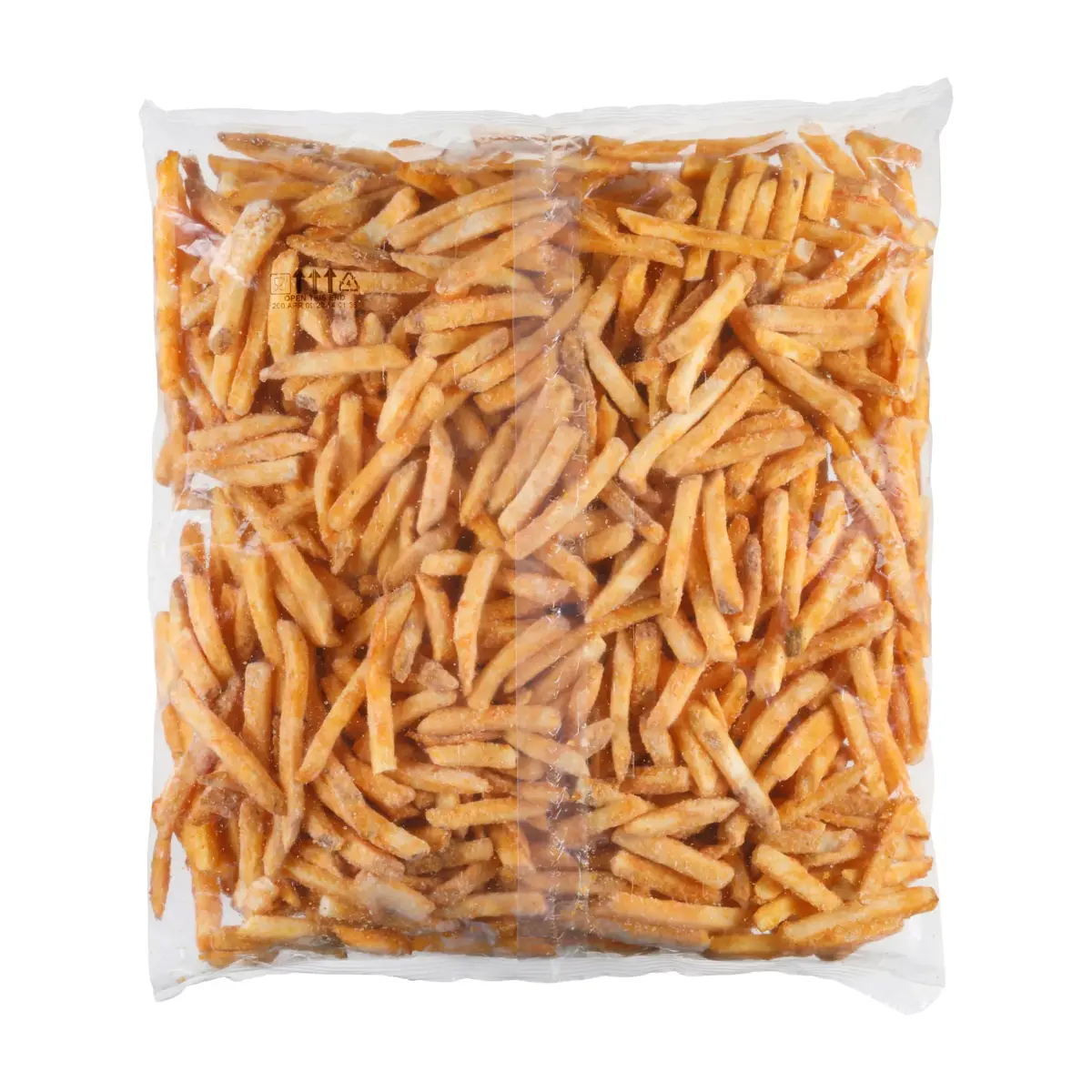 Simplot SeasonedCRISP® Delivery+® Savory Battered Straight Cut Fries, Skin On, Back Innerpack