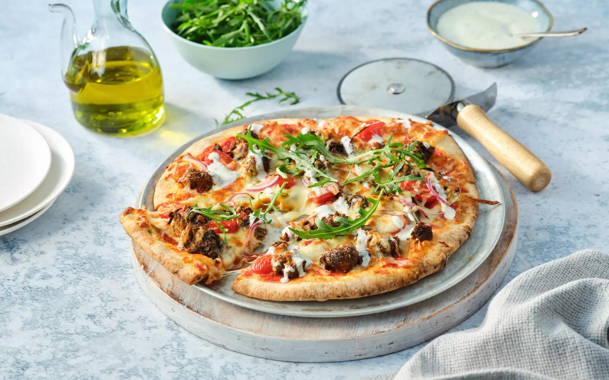 Plant Based Lamb Pizza