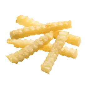 Simplot Conquest® Delivery+® Papas a la francesa corte ondulado con cobertura transparente, Listo