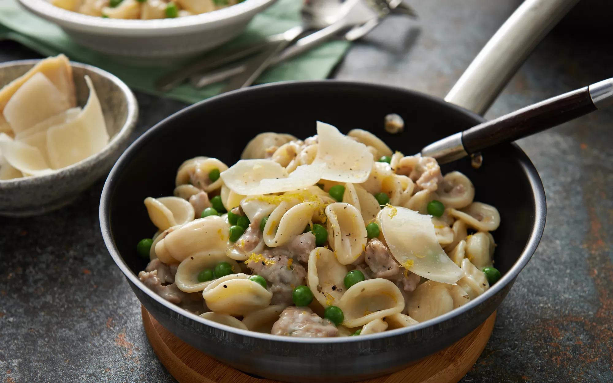 Chicken & Pea Carbonara