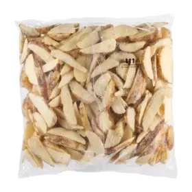 Simplot Megacrunch® Fries Battered 10 Cut Wedges, Skin On, Back Innerpack