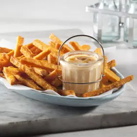 Simplot Sweets® Fries Sweet Potato Straight Cut Fries, In Use