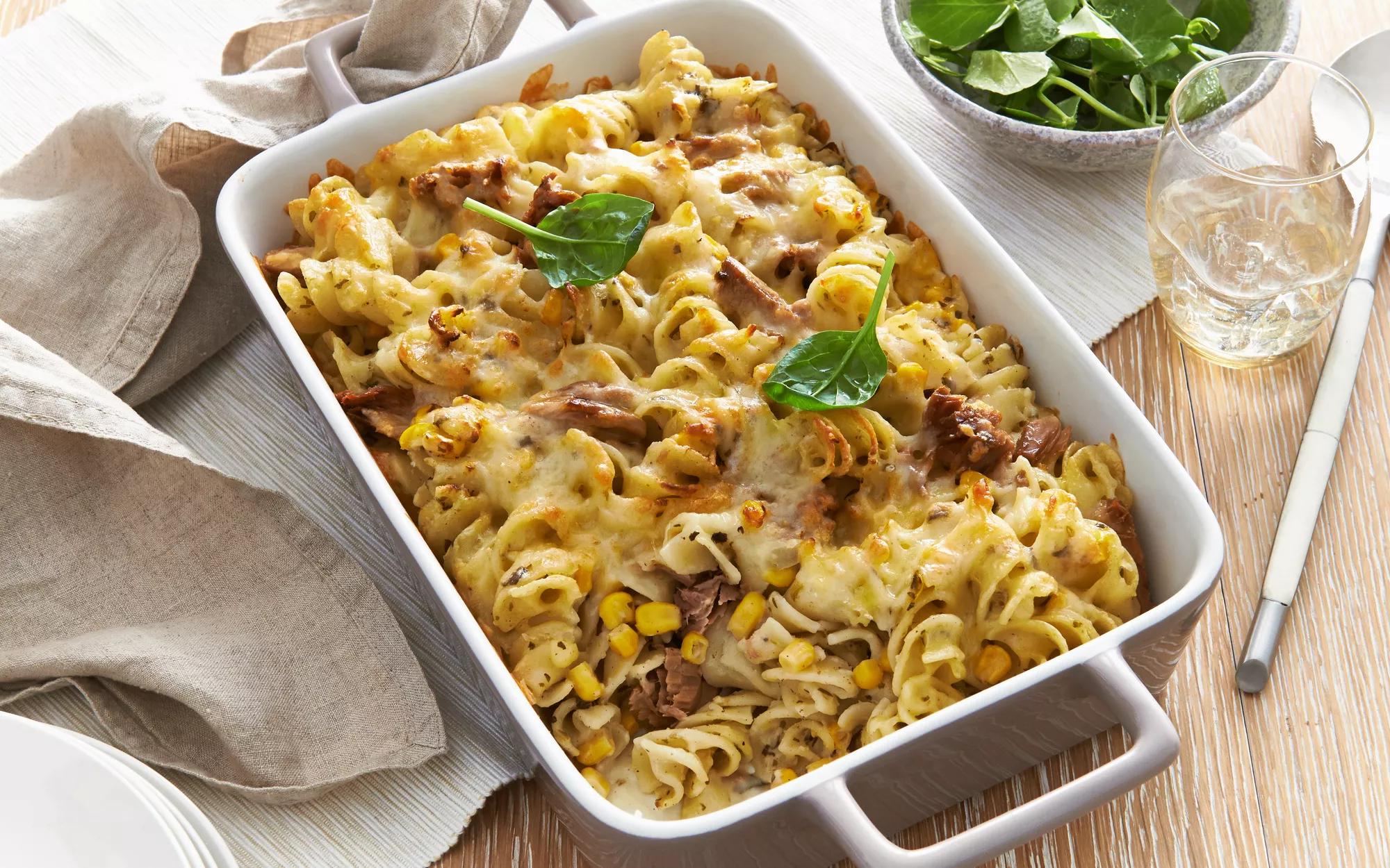 Tuna & Corn Pasta Bake