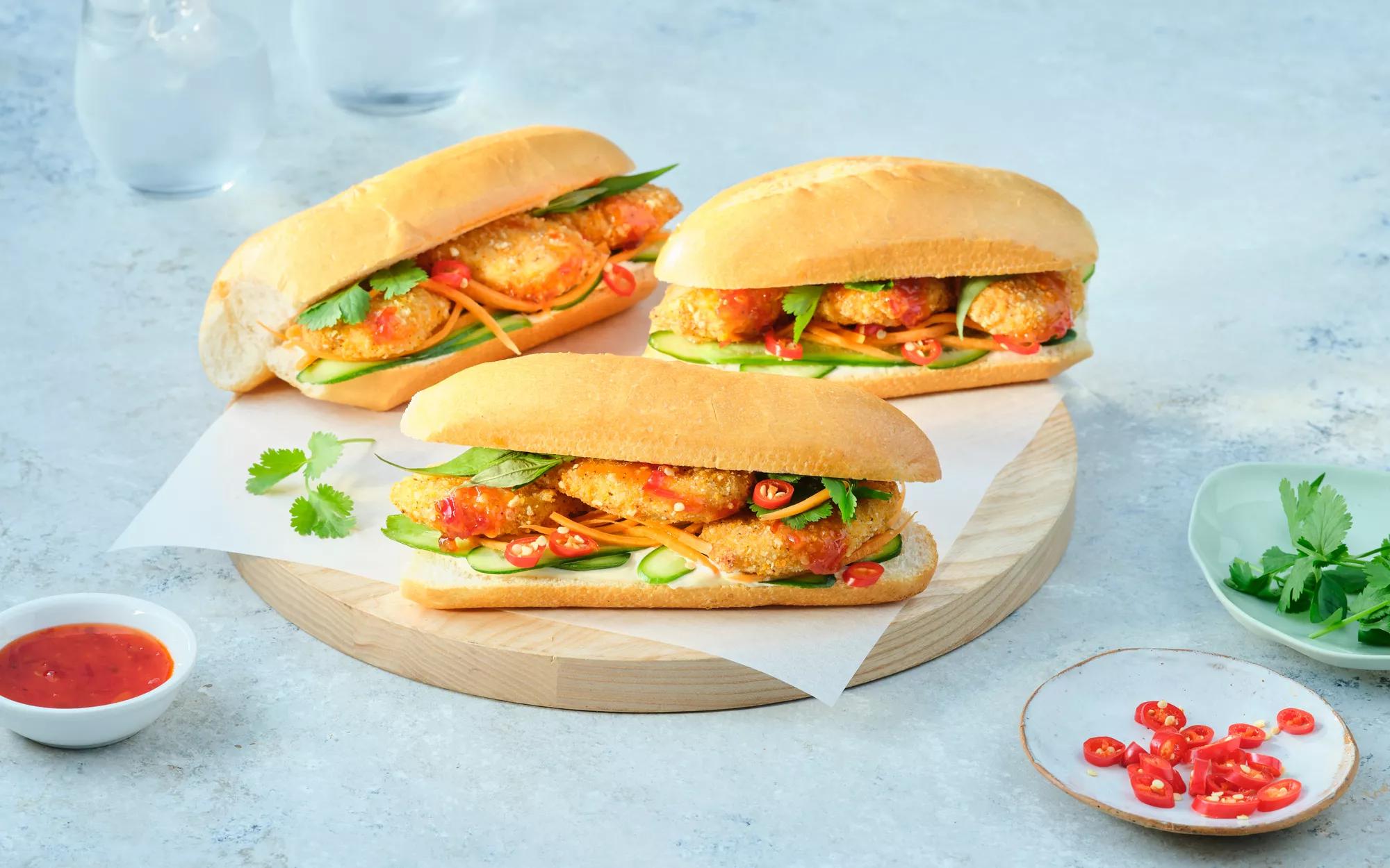 Plant Based Sweet Chilli Tenders Banh Mi