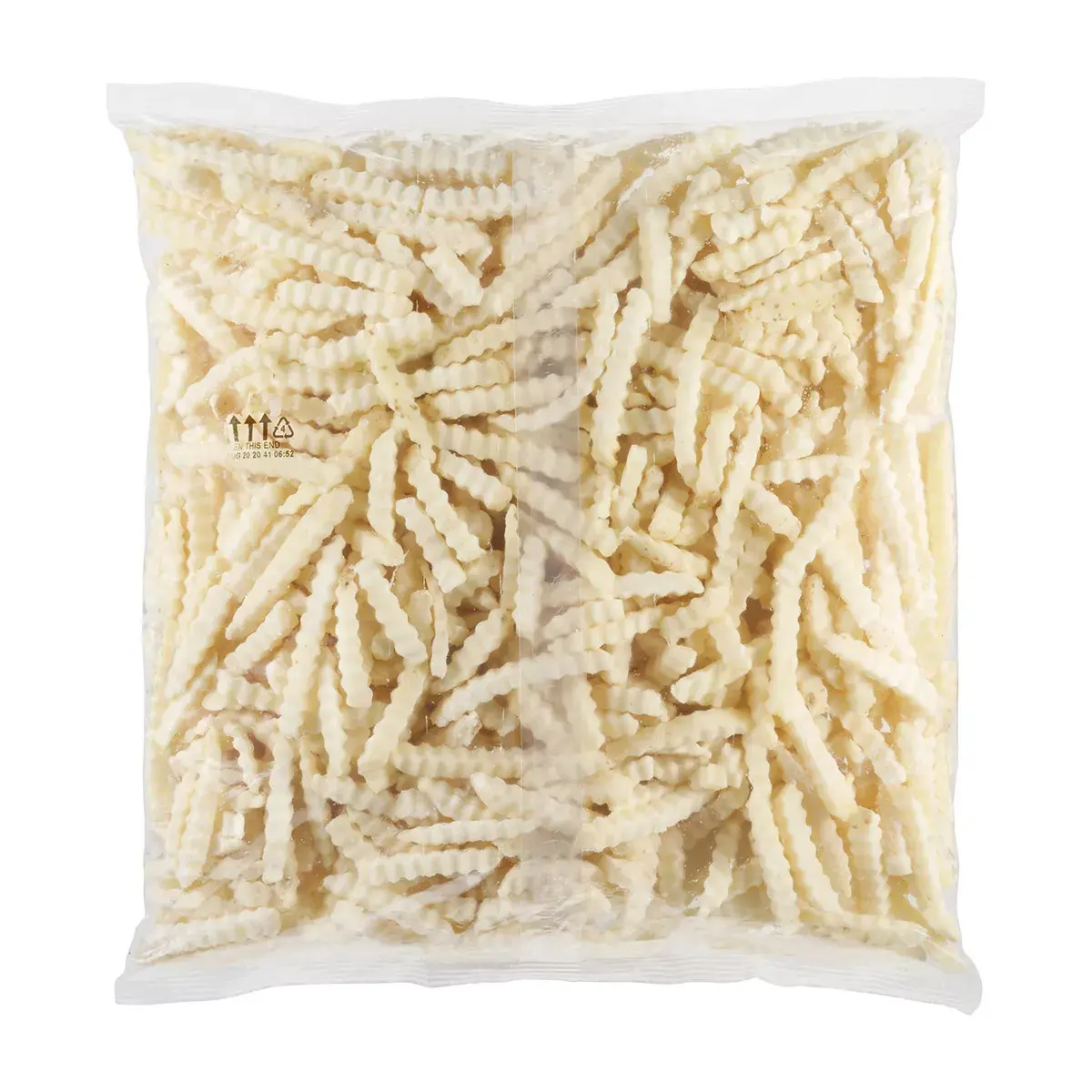 Simplot Conquest® Delivery+® Clear Coated Crinkle Cut Fries, Back Innerpack