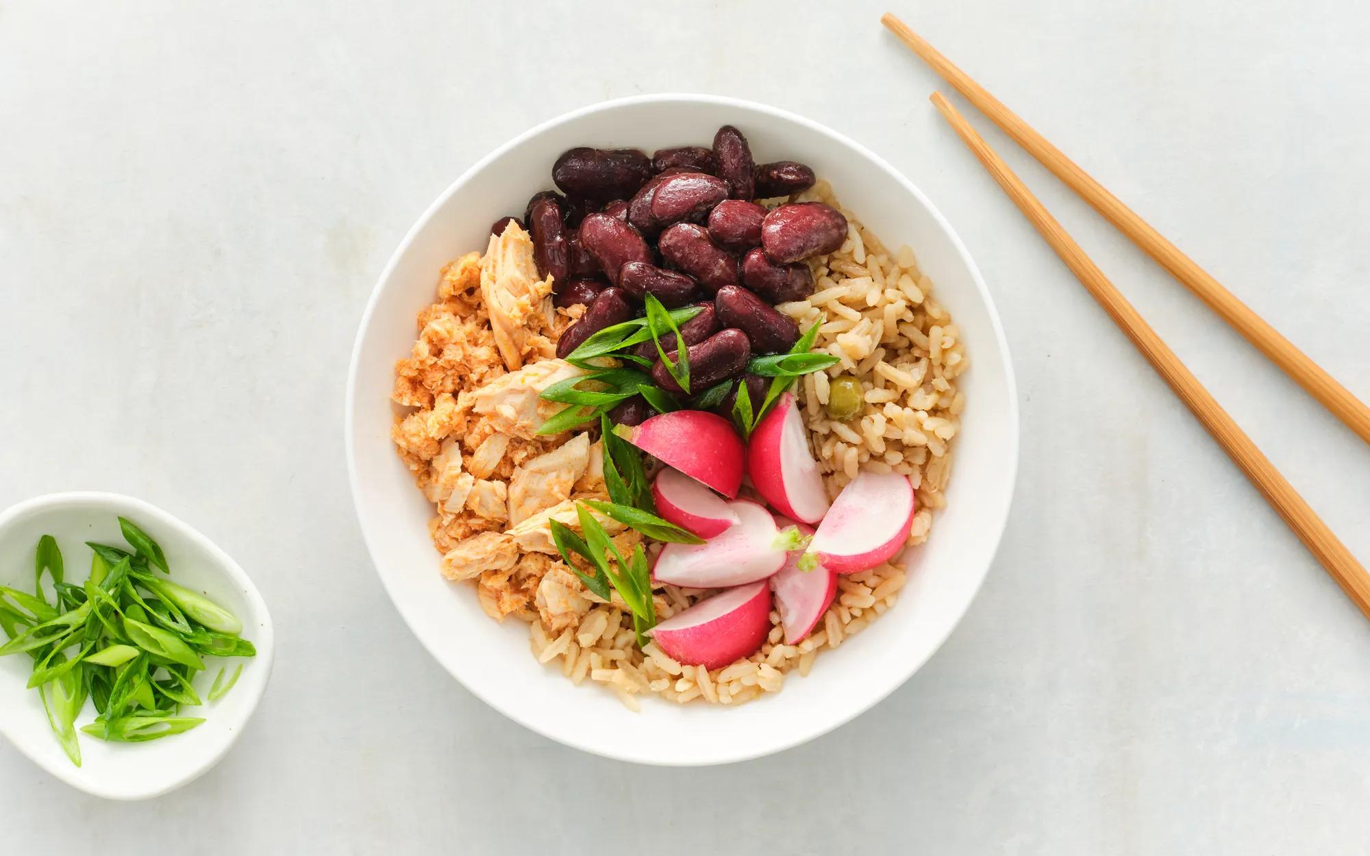 Smokey Salmon Teriyaki Rice Bowl